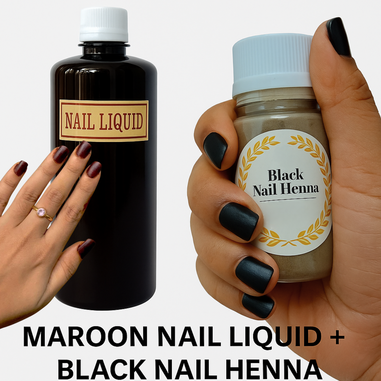 Instant Black Nail Henna – Wudhu Friendly | Halal | Waterproof & Long-Lasting | No Chemicals | Organic