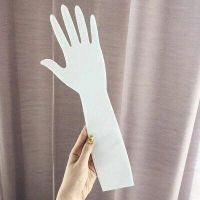 Henna Practice Hand Board | Reusable Acrylic Mehndi Practice Hand | White & Transparent Board for Beginners