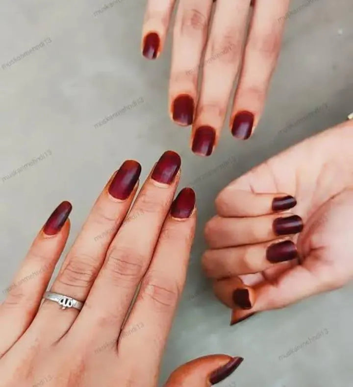 Halal Nail Henna Kit – Organic Natural Nail Color, Long-Lasting Plant-Based Nail Stain, Vegan & Chemical-Free Halal Nail Polish Alternative
