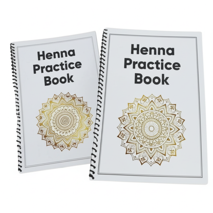 Reusable Henna Practice Book: 12 Premium Mehndi Stencils Template | Beginner Henna Practice | Stencil Book